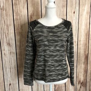 Banana Republic Black/White Knit Sweater SZ Small